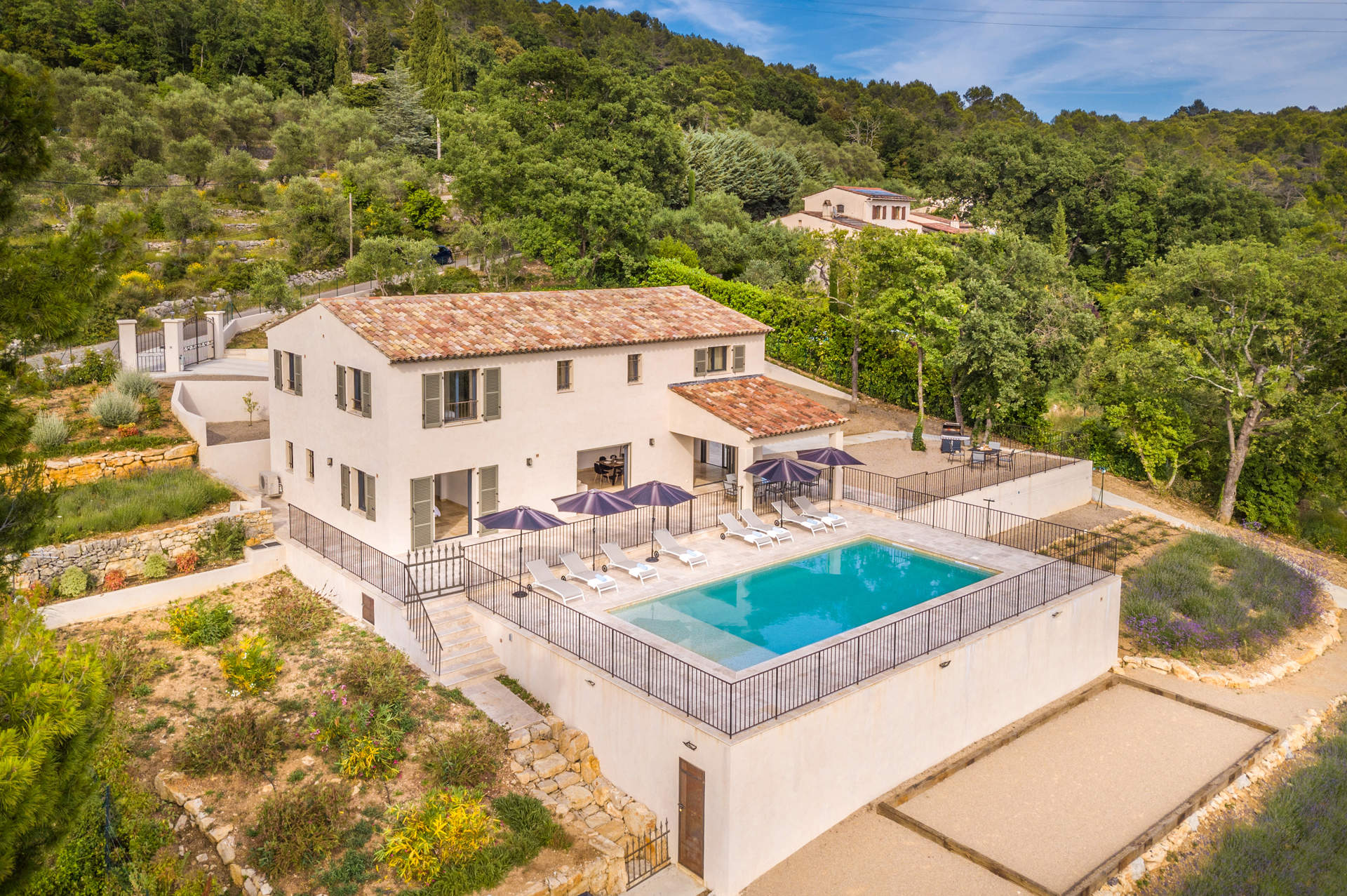 Villa Mas des Lavandes In St Cezaire Sur Siagne, French Riviera | Villa ...