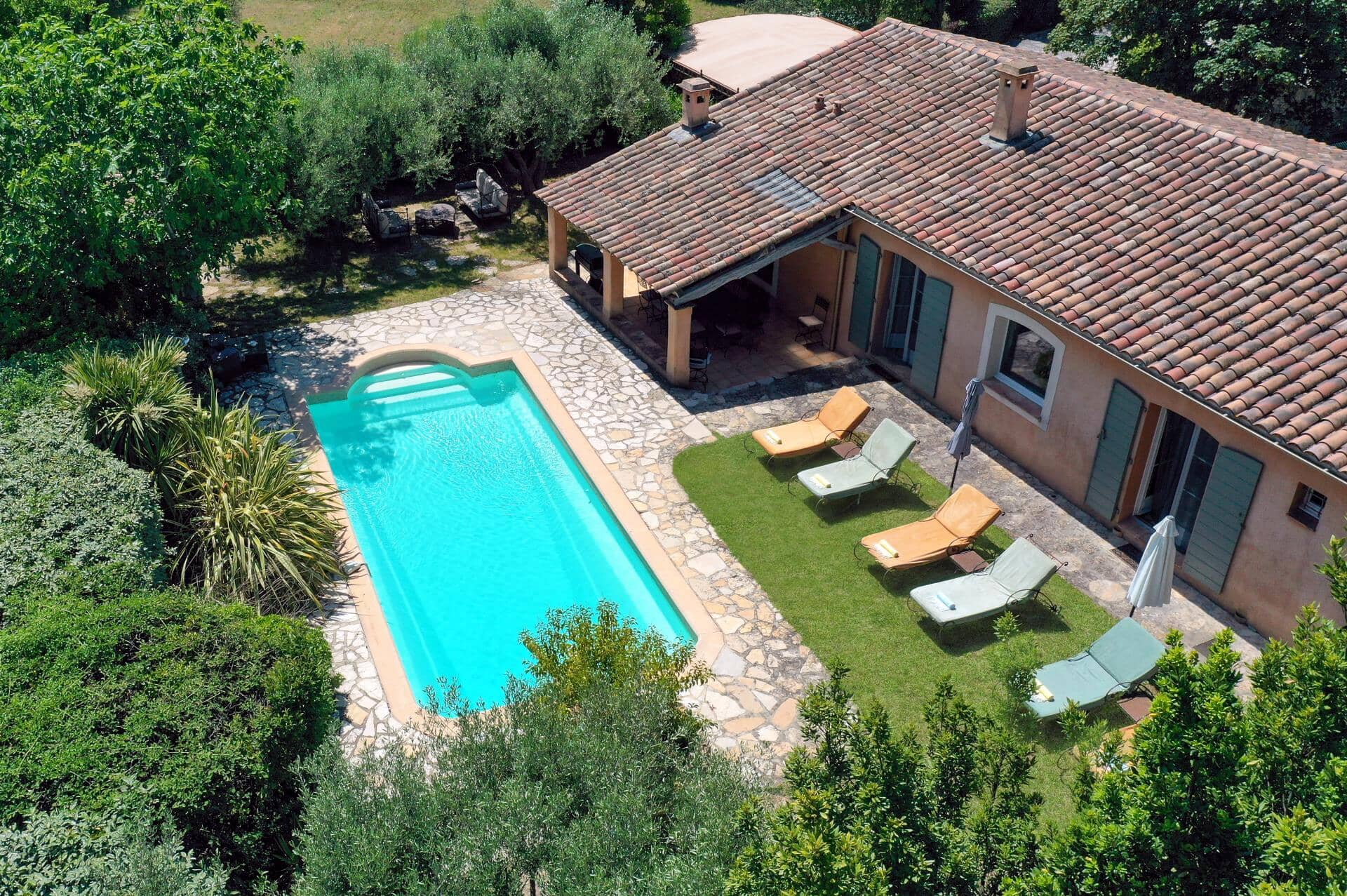 Villa Jas Fontaine, Lorgues, Francoska riviera