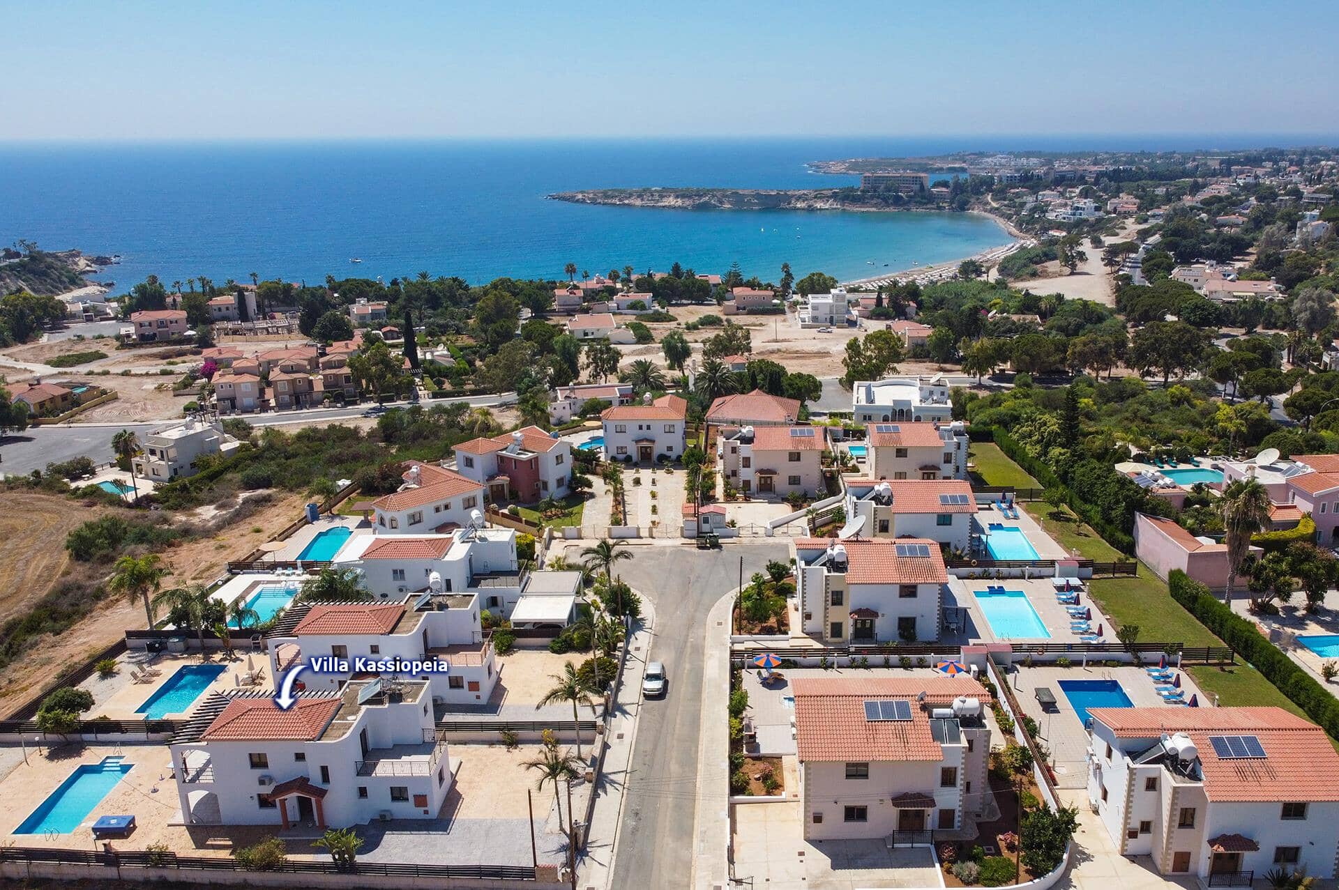 Villa Kassiopeia, Coral Bay, Kypros