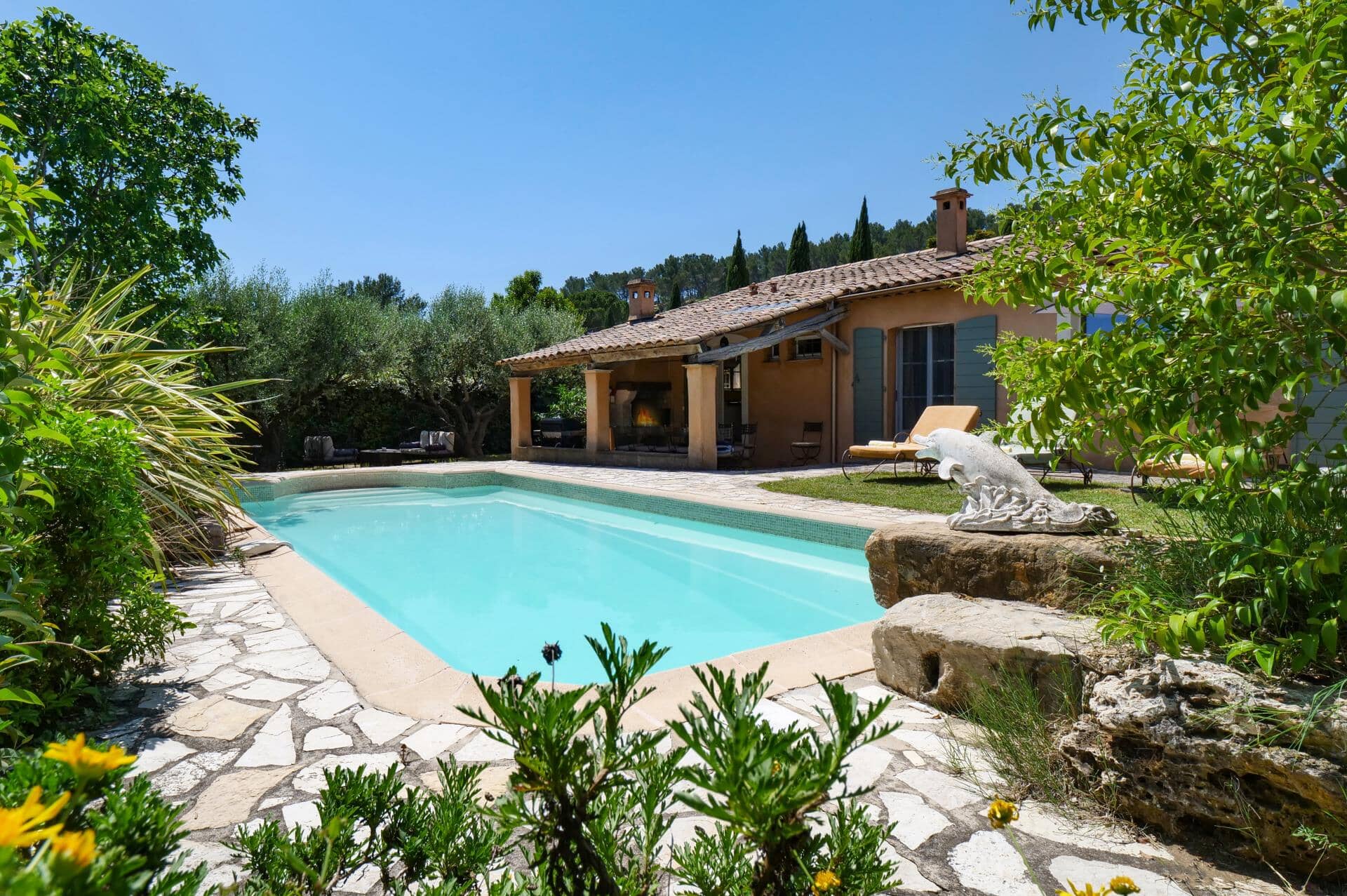 Villa Jas Fontaine, Lorgues, Francoska riviera