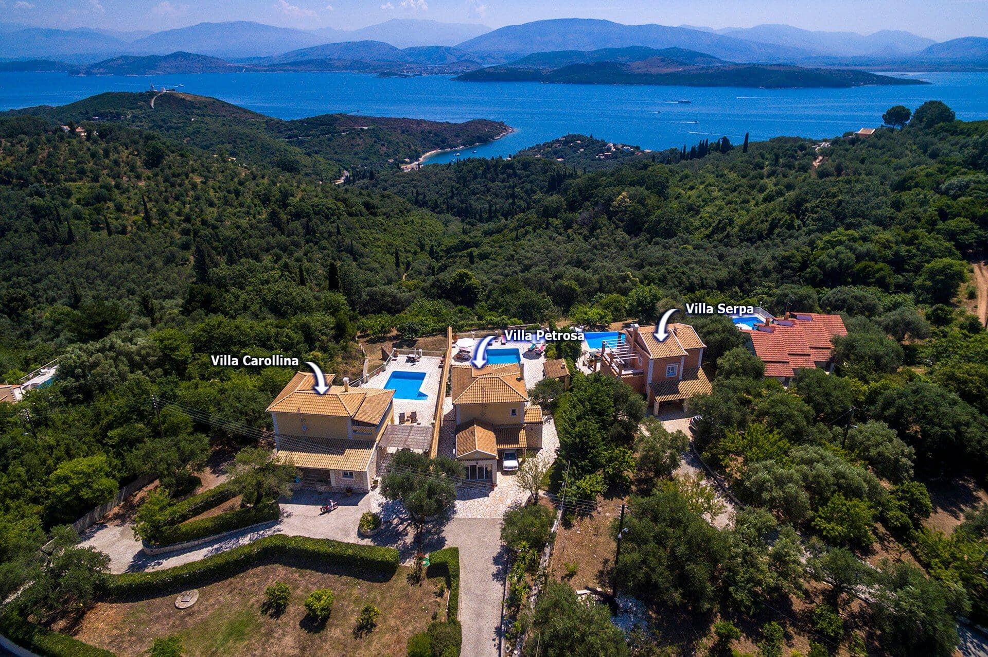 Villa Carollina, Agios Stefanos, Corf&#xF9;